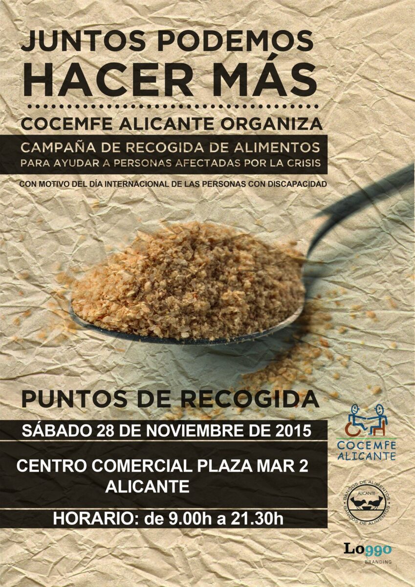 CAMPAÑA RECOGIDA ALIMENTOS COCEMFE ALICANTE