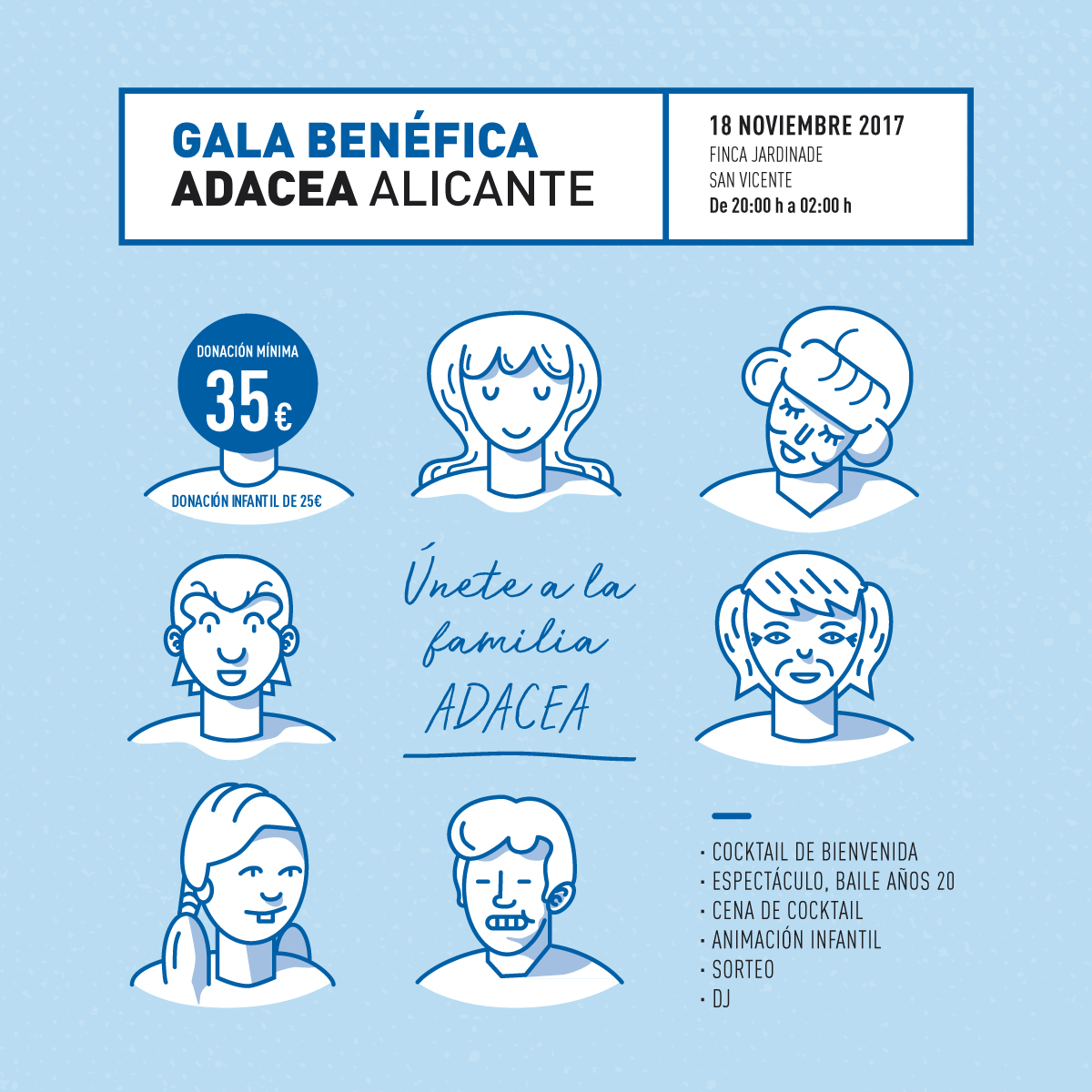 CENA BENÉFICA DE ADACEA Alicante