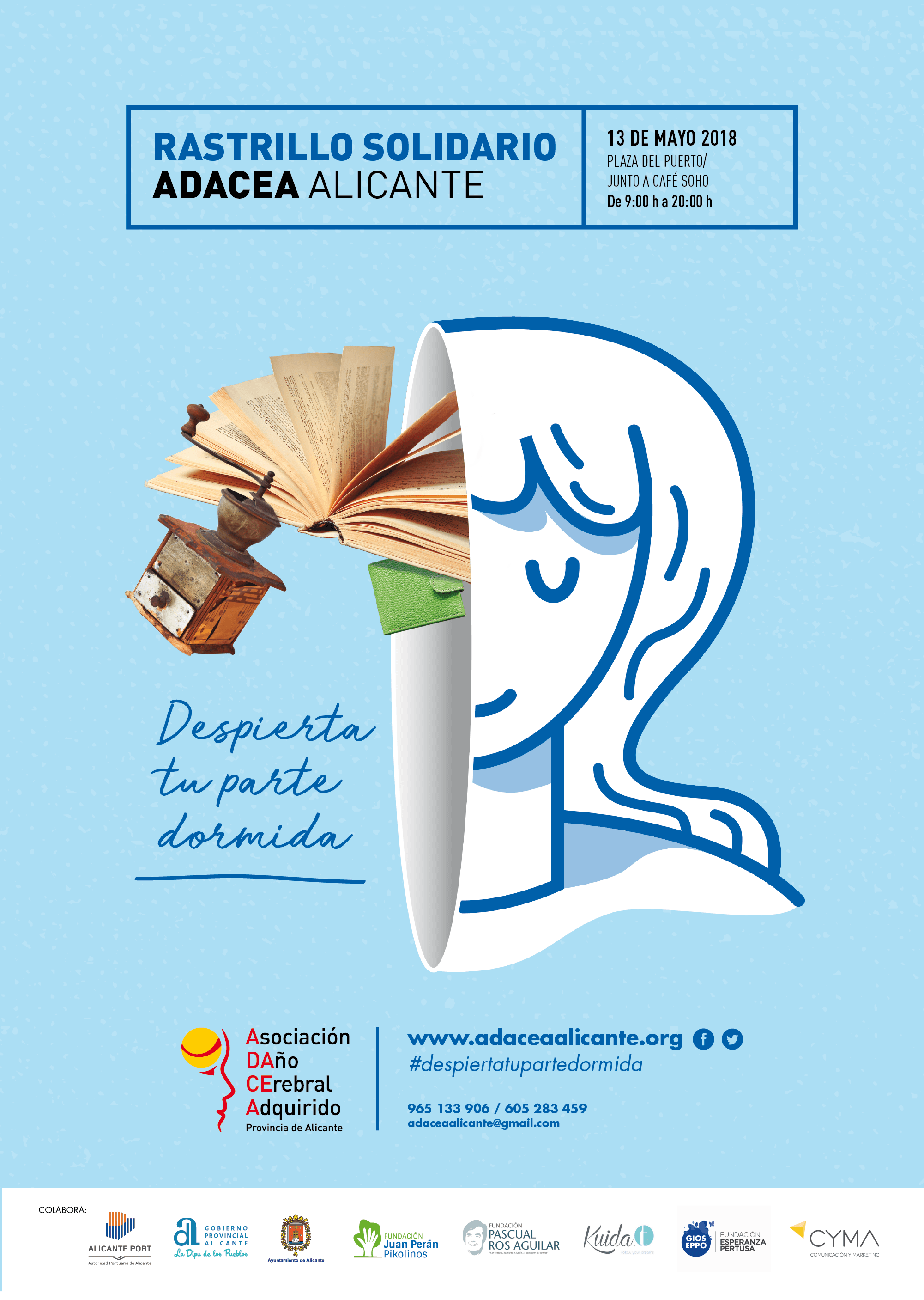 Rastrillo Solidario ADACEA Alicante el 13 de Mayo