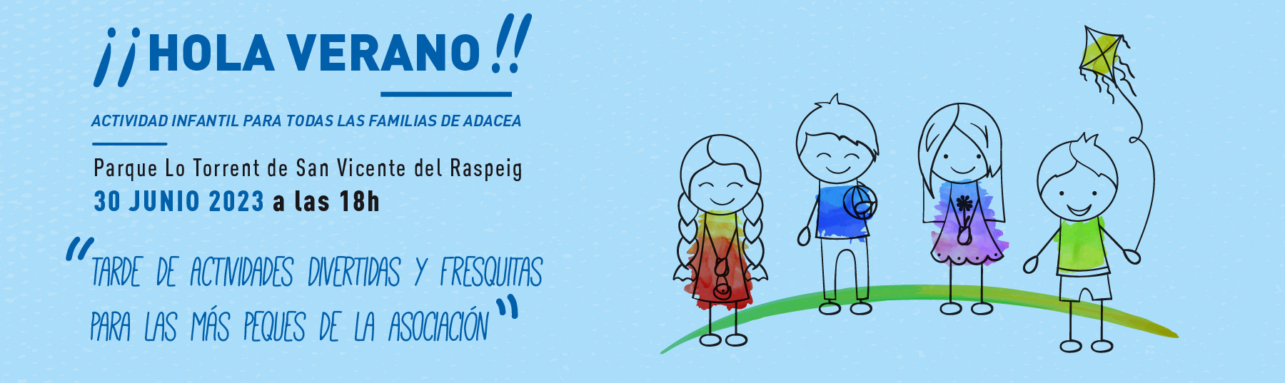 ¡¡Hola Verano!! Tarde de actividades fresquitas para las más peques de la asociación